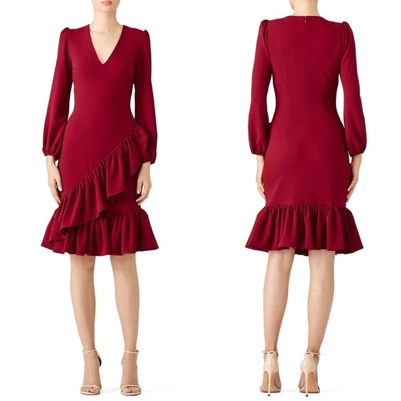 Alexia Admor Red Ruffle Dress - Picture 1 of 6